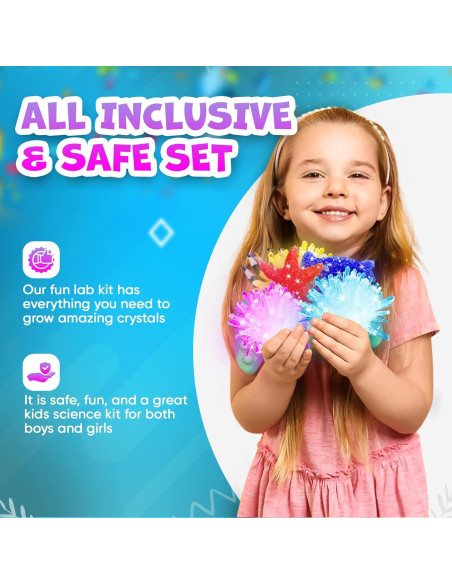 Kit de Crecimiento de Cristales Evviva Sciences - Set Educativo STEM Kit de Crecimiento de Cristales Evviva Sciences - Set Educativo STEM
