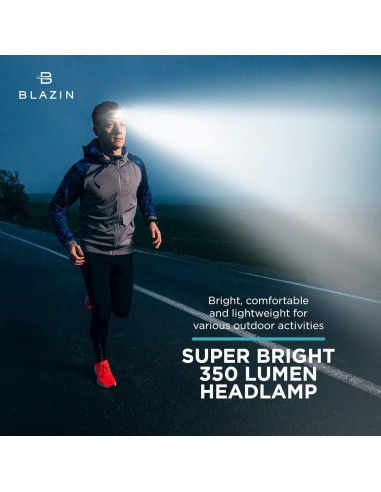 Linterna Frontal Recargable Blazin 350 Lúmenes - Impermeable