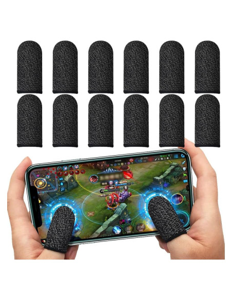 Mangas para dedos de juego CNHIDEE 12 PCS Antisudor 0.15 mm