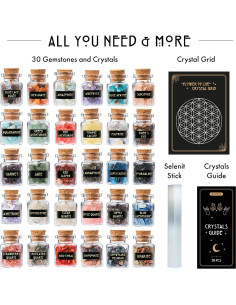 Kit de Cristales Sanadores 30 PCS Wyspell - Piedras Mágicas 2