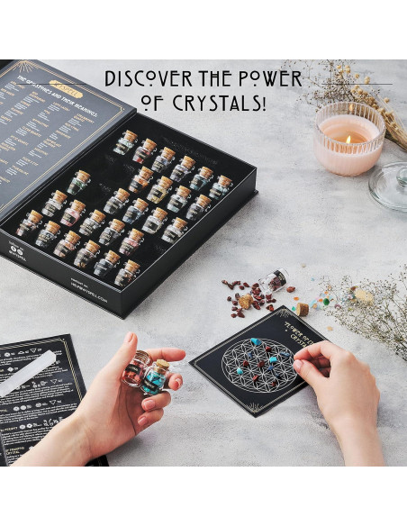 Kit de Cristales Sanadores 30 PCS Wyspell - Piedras Mágicas