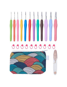 Conjunto de Ganchillos Ergonómicos YAWIKO 12 Tamaños 2-8mm