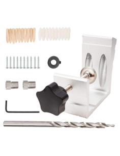 Kit de Jig de Agujeros de Bolsillo 46pcs WISH HALLY WOOD Plata