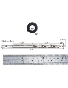 Broca de Reemplazo AUTOTOOLHOME 9.5 mm con Collar de Detención 2