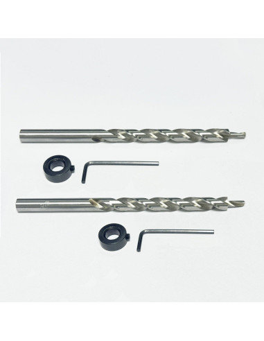 Broca de 9.5 mm VELNUT con collar de parada 16.5 cm 2 piezas