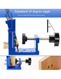 Kit de Plantilla de Agujeros GQGP 3-en-1 para Carpintería 2