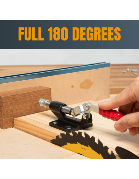 Abrazaderas de Palanca POWERTEC 4PK 305CM 227kg Hierro Dúctil