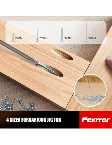 Kit de Plantilla de Agujeros de Bolsillo Fexrror 56 Pcs Aluminio