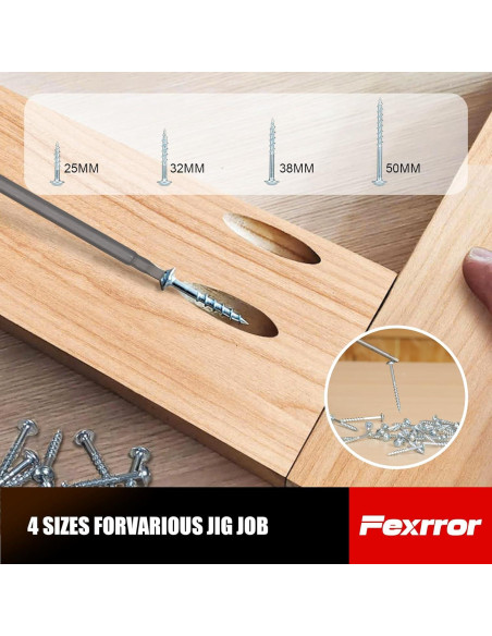 Kit de Plantilla de Agujeros de Bolsillo Fexrror 56 Pcs Aluminio