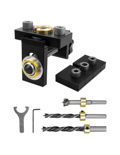 Kit de Plantilla de Agujero 3 en 1 PNYZIK con Brocas 8-10-15mm