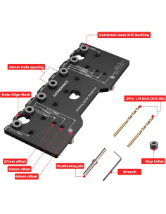 Plantilla de Perforación GOINGMAKE para Pasadores de Estante 6.35mm 2