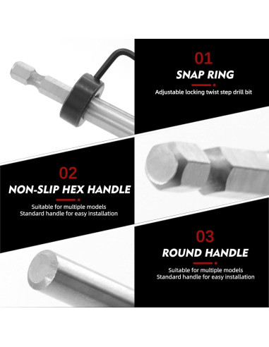 Broca de Agujero de Bolsillo RENYU 3/8" y 1/4" Hexagonal