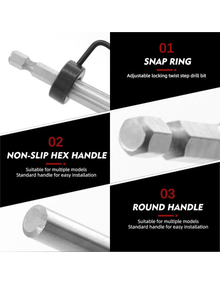 Broca de Agujero de Bolsillo RENYU 3/8" y 1/4" Hexagonal