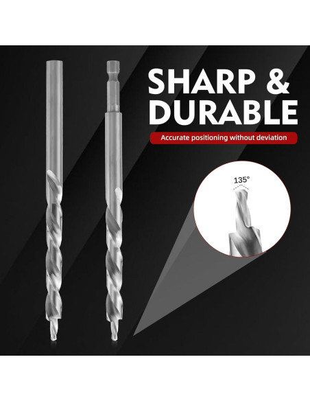 Broca de Agujero de Bolsillo RENYU 3/8" y 1/4" Hexagonal