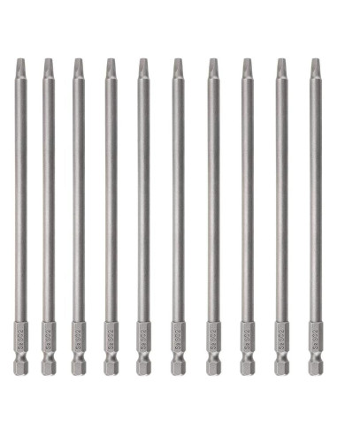 Juego de 10 Bits de Destornillador Cuadrado SQ2 Rocaris 15.24 cm
