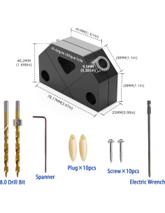 Plantilla de Dowel X Hesderty para Juntas Anguladas DIY 2