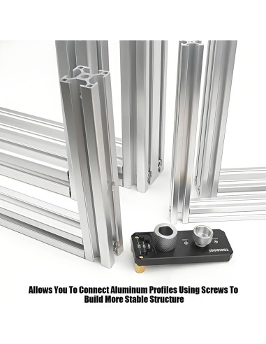 Guía de Taladro Toolcool para Perfiles de Aluminio M6 M8