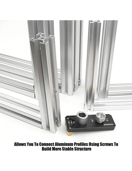 Guía de Taladro Toolcool para Perfiles de Aluminio M6 M8