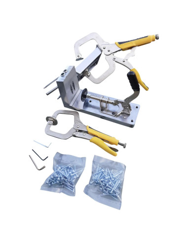 Plantilla de agujero en ángulo Sommerfeld 3-en-1 con abrazaderas