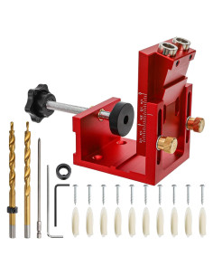 Kit de Plantilla de Agujeros de Pocket Hiceeden 9.5 mm Rojo