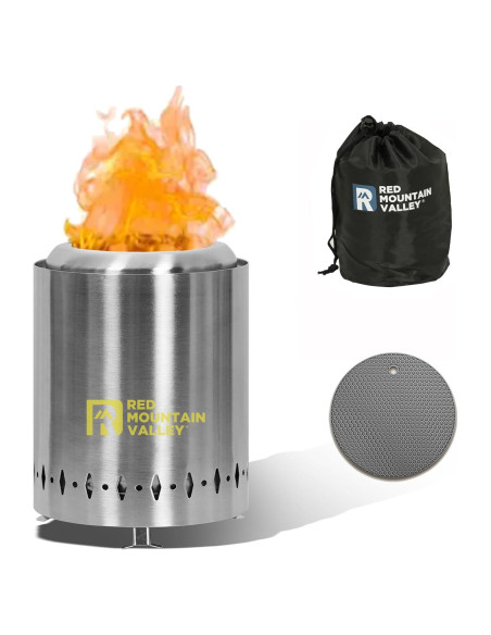 Hoguera de Mesa Red Mountain Valley Portátil Acero Inoxidable