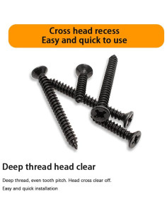 Kit de Tornillos de Madera Indprod 530 pcs M4 Acero al Carbono 2