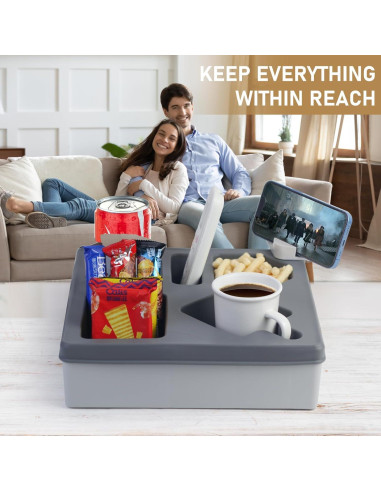 Bandeja Soporte de Tazas Linego XY48 Gris Silicona