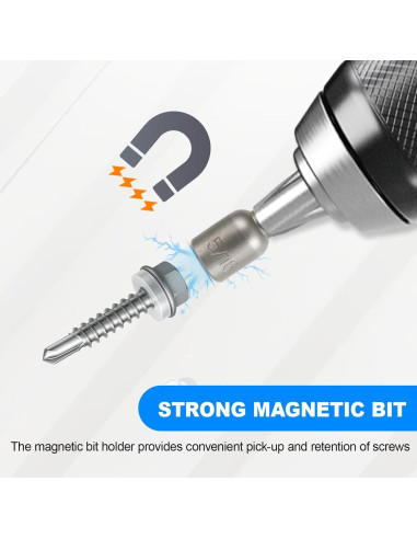 Kit de Tornillos Autoperforantes FMhotu 300 Piezas para Metal