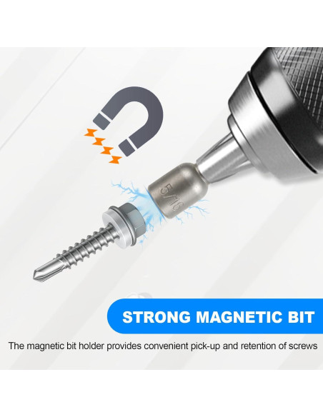 Kit de Tornillos Autoperforantes FMhotu 300 Piezas para Metal