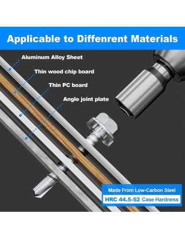 Kit de Tornillos Autoperforantes FMhotu 300 Piezas para Metal