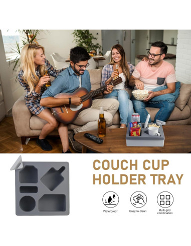 Bandeja Soporte de Tazas Linego XY48 Gris Silicona