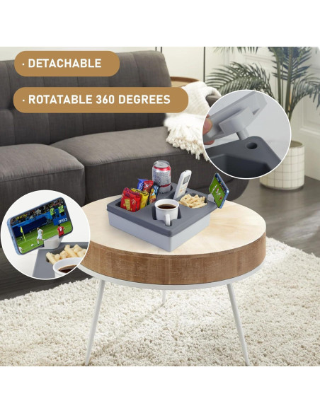 Bandeja Soporte de Tazas Linego XY48 Gris Silicona