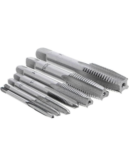 Juego de Machos de Rosca Métrica QISF M3-M12 14 Piezas