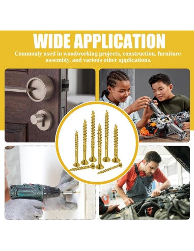 Kit de Tornillos de Madera Bonost 450 Piezas Variados