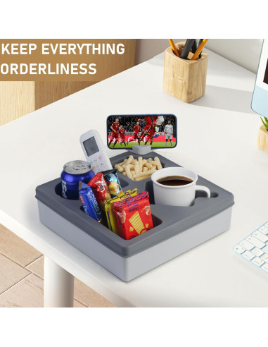 Bandeja Soporte de Tazas Linego XY48 Gris Silicona