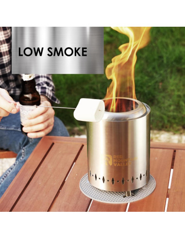 Hoguera de Mesa Red Mountain Valley Portátil Acero Inoxidable