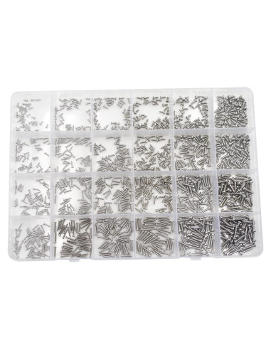 Kit de Surtido de Tornillos Autoperforantes HVAZI 1200PCS