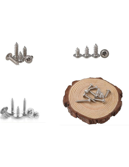 Kit de Tornillos Autoperforantes LBY 900pcs M2.3 M2.6 M3 Acero