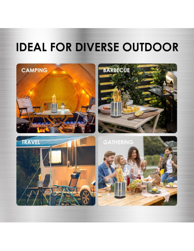 Hoguera de Mesa Red Mountain Valley Portátil Acero Inoxidable