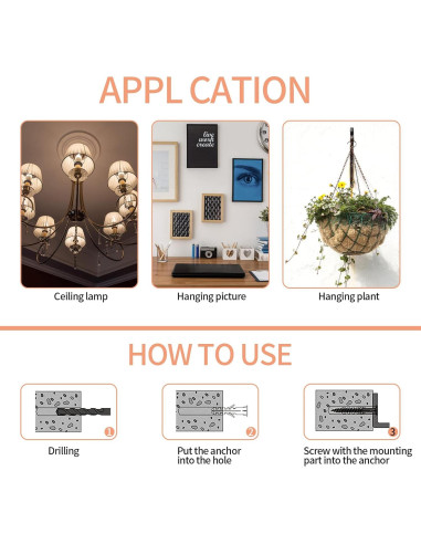 Kit de 360 Piezas de Tornillos y Anclajes PIANKEKE