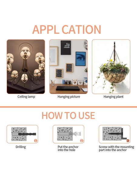 Kit de 360 Piezas de Tornillos y Anclajes PIANKEKE