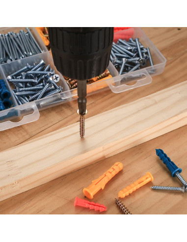 Kit de 360 Piezas de Tornillos y Anclajes PIANKEKE