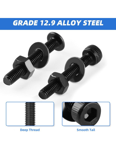 Kit de Tornillos M3 1600 Pcs Besitu - Acero Aleado 12.9