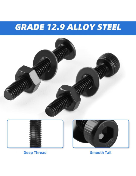 Kit de Tornillos M3 1600 Pcs Besitu - Acero Aleado 12.9