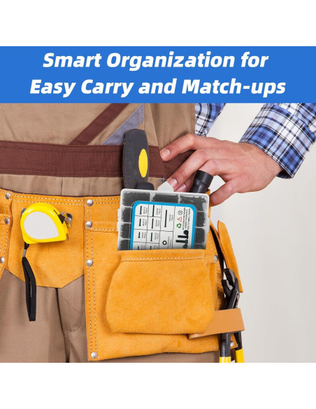 Kit de Tornillos M3 1600 Pcs Besitu - Acero Aleado 12.9