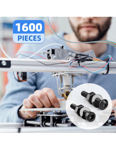 Kit de Tornillos M3 1600 Pcs Besitu - Acero Aleado 12.9