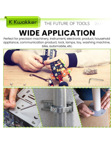 Kit de Tornillos y Tuercas K Kwokker 1315Pcs M2 M3 M4 M5