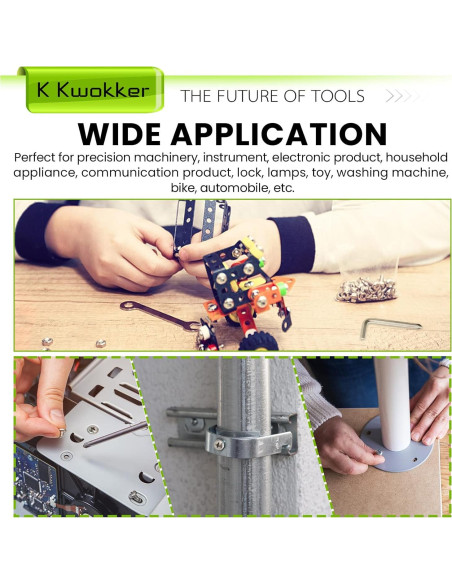 Kit de Tornillos y Tuercas K Kwokker 1315Pcs M2 M3 M4 M5