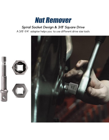 Juego de 49 Extractores de Tornillos y Brocas PTSTEL