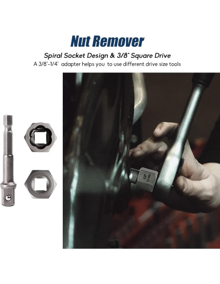 Juego de 49 Extractores de Tornillos y Brocas PTSTEL